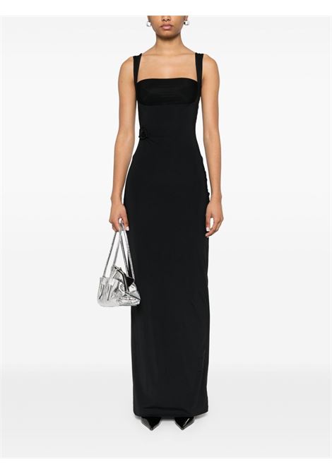 Black Hibisco maxi dress Maygel coronel - women MAYGEL CORONEL | VT112BLK